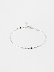 Oliver Bonas Silver Tone Renata Beaded Chain Bracelet - Image 1 of 5