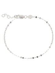 Oliver Bonas Silver Tone Renata Beaded Chain Bracelet - Image 2 of 5
