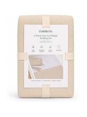 Cuddleco Cashmere Waffle Universal Crib/Co Sleeper Bedding Set - Image 7 of 7