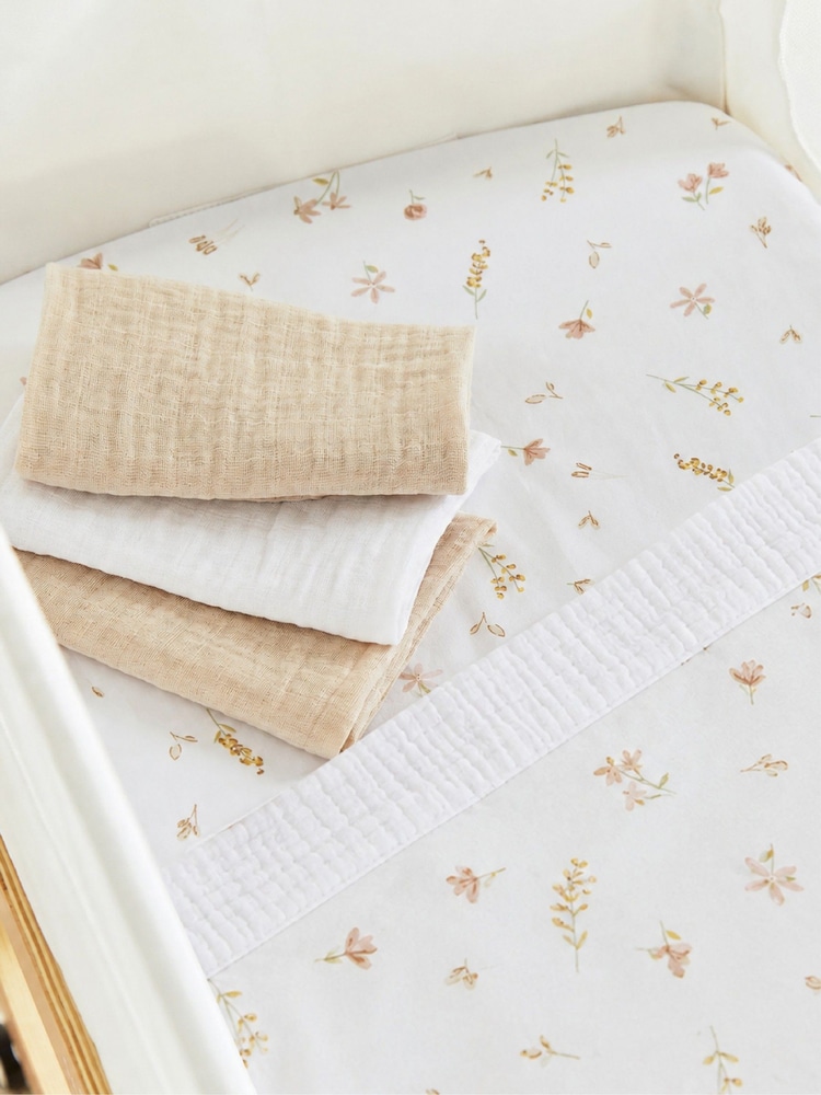 Cuddleco Cashmere Meadow Universal Crib/Co Sleeper Bedding Set - Image 1 of 7