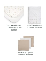 Cuddleco Cashmere Meadow Universal Crib/Co Sleeper Bedding Set - Image 5 of 7
