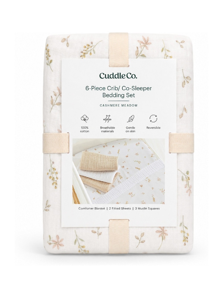 Cuddleco Cashmere Meadow Universal Crib/Co Sleeper Bedding Set - Image 7 of 7