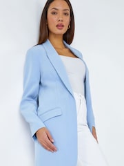 Roman Blue Longline Blazer Jacket - Image 1 of 5