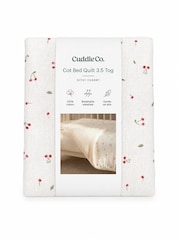 Cuddleco Ditsy Cherry Cot Bed Quilt Baby Essential - Image 5 of 5