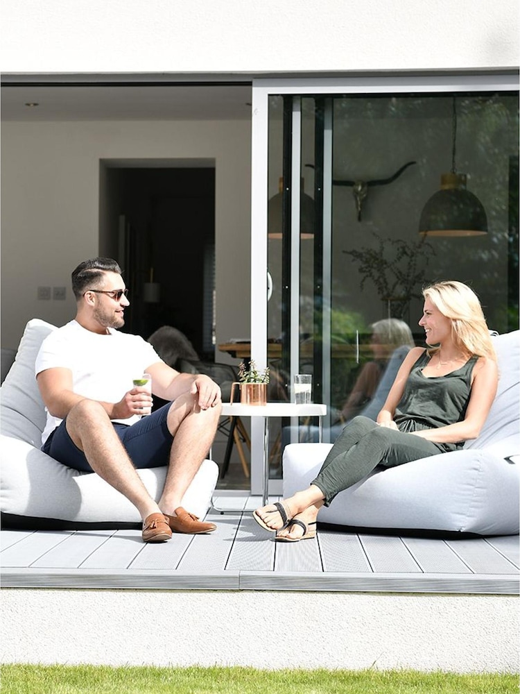 Extreme Lounging Grey Garden Bean Bag - Image 1 of 5