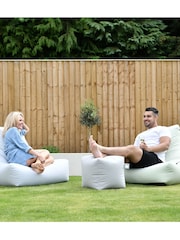 Extreme Lounging Grey Garden Bean Bag - Image 3 of 5