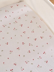 Cuddleco Ditsy Cherry Universal Crib/Co Sleeper Bedding Set - Image 3 of 7