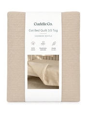 Cuddleco Cashmere Waffle Cot Bed Quilt Baby Essential - Image 5 of 5