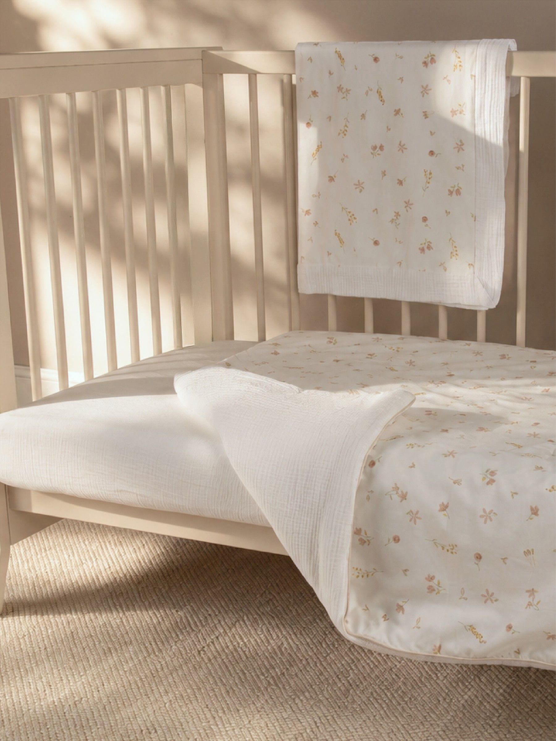 Cuddleco 4Pc Cot Bed Bedding Set - Cashmere Meadow - Image 3