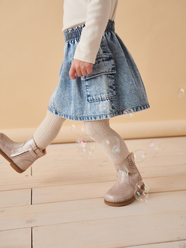 Denim Cargo 100% Cotton Skirt (3mths-7yrs) - Image 4 of 7