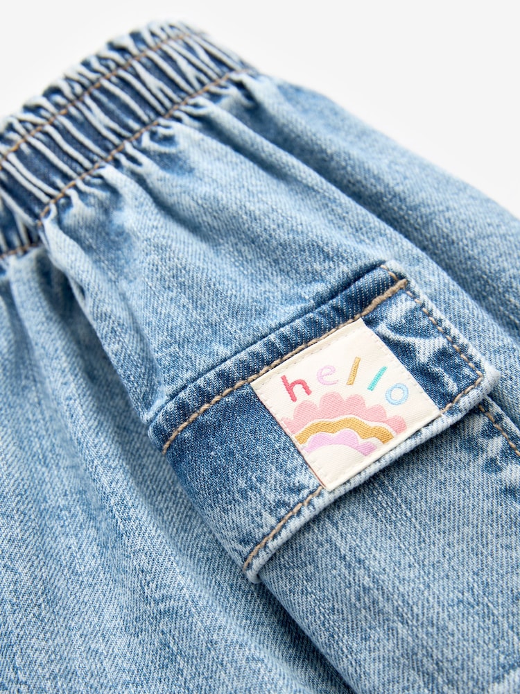 Denim Cargo 100% Cotton Skirt (3mths-7yrs) - Image 7 of 7