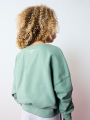 Mint Green Slogan Sweatshirt (3-16yrs) - Image 2 of 5