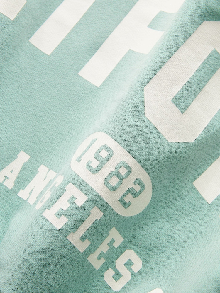 Mint Green Slogan Sweatshirt (3-16yrs) - Image 5 of 5