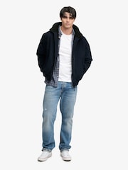 Superdry Blue City Fleece Lined Jacket - Image 3 of 7