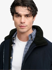 Superdry Blue City Fleece Lined Jacket - Image 4 of 7