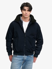 Superdry Blue City Fleece Lined Jacket - Image 5 of 7