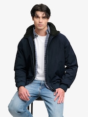 Superdry Blue City Fleece Lined Jacket - Image 6 of 7
