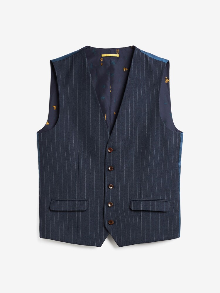 Joules Suit: Slim Fit Waistcoat - Image 5 of 5