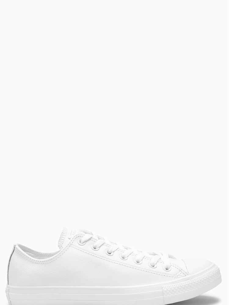 Converse White Leather Chuck Ox Trainers - Image 1 of 3