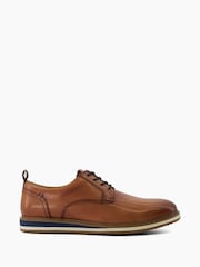 Dune London Brown Standard Fit Blaksley Plain Toe Hybrid Sole Shoes - Image 1 of 6