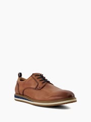Dune London Brown Standard Fit Blaksley Plain Toe Hybrid Sole Shoes - Image 3 of 6