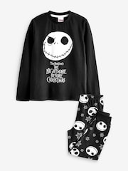 Vanilla Underground Black Disney The Nightmare Before Christmas Kids Long Sleeve Long Leg 100% Cotton Pyjamas Set - Image 1 of 4