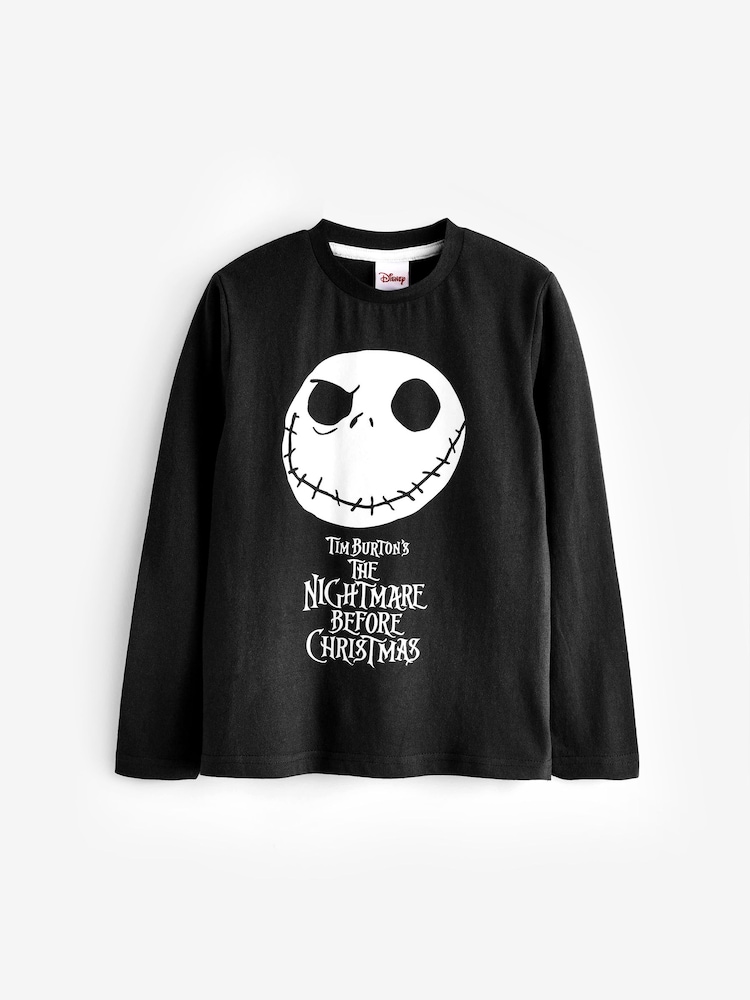 Vanilla Underground Black Disney The Nightmare Before Christmas Kids Long Sleeve Long Leg 100% Cotton Pyjamas Set - Image 2 of 4