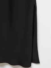 Mango Black Asymmetrical Dress With Slit - Image 6 of 6