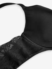 Black DD+ Floral Back Smoothing Ultimate Comfort Bra - Image 7 of 7