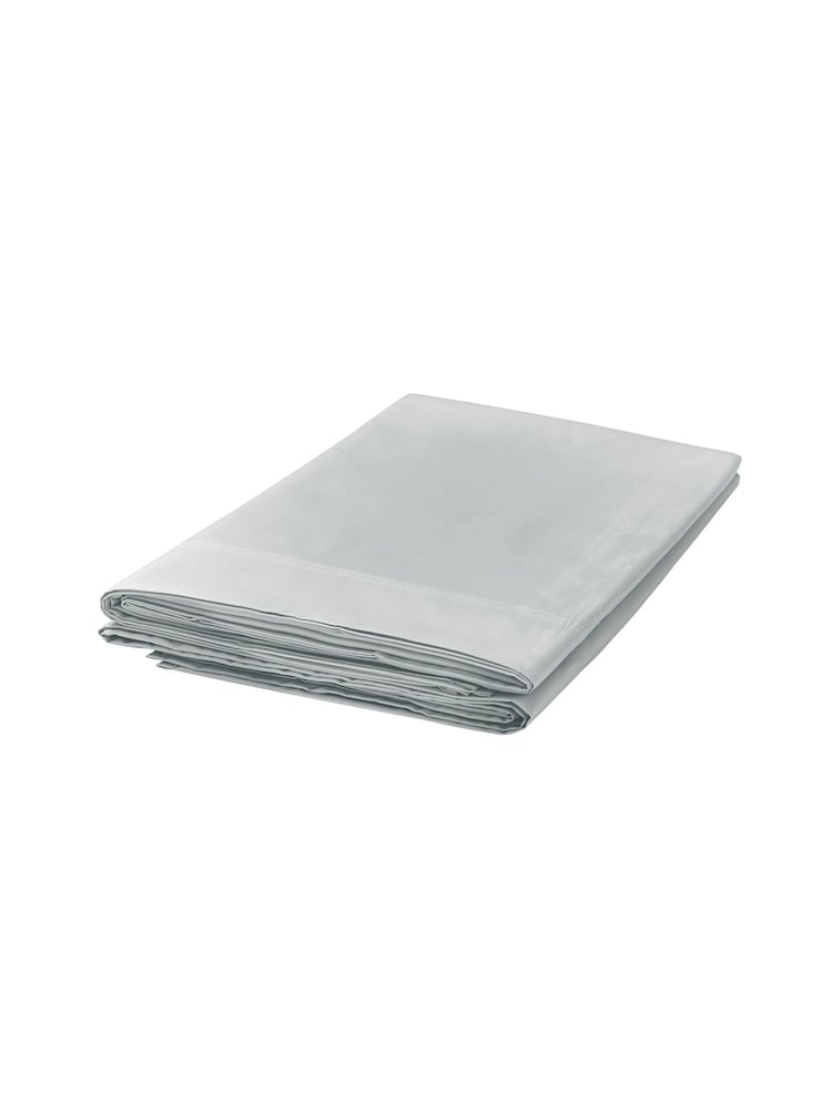 Bedeck of Belfast Silver 300 Thread Count Cotton Flat Sheet - Image 2 of 2 Bedeck of Belfast Silver 300 Thread Count Cotton Flat Sheet - Image 2 of 2
