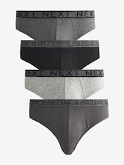 Grey 4 pack Briefs - Image 1 of 7