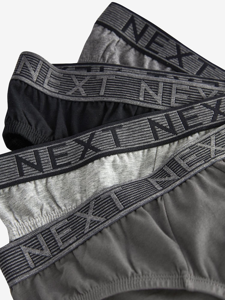 Grey 4 pack Briefs - Image 7 of 7