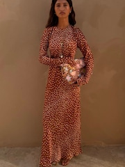 Never Fully Dressed Brown Fawn Soho Dress - Image 1 of 4