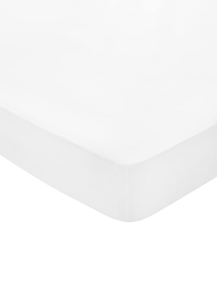 Bedeck of Belfast White 300 Thread Count Cotton Fitted Sheet - Image 2 of 2 Bedeck of Belfast White 300 Thread Count Cotton Fitted Sheet - Image 2 of 2