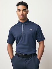 Under Armour Navy/Grey Golf Tech Polo Shirt - Image 1 of 6