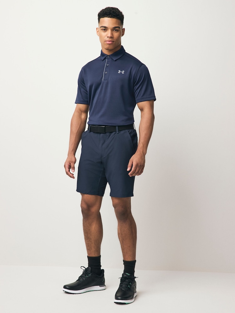 Under Armour Navy/Grey Golf Tech Polo Shirt - Image 2 of 6