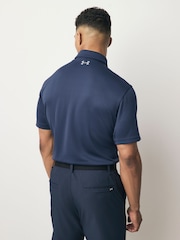 Under Armour Navy/Grey Golf Tech Polo Shirt - Image 3 of 6