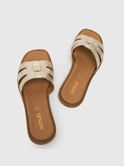 Schuh Tierney Leather Sliders - Image 4 of 4