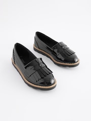 Charol negro - Mocasines escolares con borlas - Imagen 1 de 6