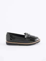 Charol negro - Mocasines escolares con borlas - Imagen 2 de 6