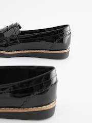 Charol negro - Mocasines escolares con borlas - Imagen 5 de 6