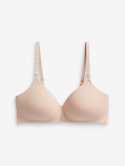 Black/White/Pastel Rose Nude Pad Non Wire Nursing Cotton Blend Ultimate Comfort Bras 3 Pack B-G - Image 7 of 9