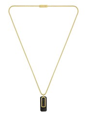 BOSS Black Dual Yellow Gold IP Plated Dog Tag Necklace - Image 1 of 3