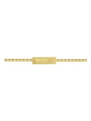 BOSS Black Dual Yellow Gold IP Plated Dog Tag Necklace - Image 3 of 3