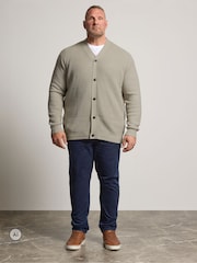BadRhino Big & Tall Brown Knitted Button Through Cardigan - Image 2 of 6