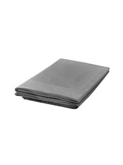 Bedeck of Belfast Charcoal Grey 300 Thread Count Cotton Flat Sheet - Image 2 of 2