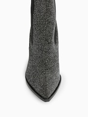 AllSaints Black Sparkle Ria Boots - Image 4 of 7