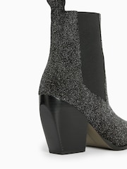 AllSaints Black Sparkle Ria Boots - Image 5 of 7