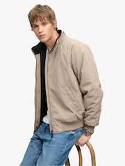 بني - سترة مدنية مبطّنة بصوف فليس من Superdry - صورة 5 من 6