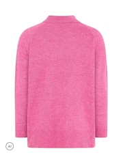Yours Curve Pink Turtle Neck Jumper - Image 6 of 6